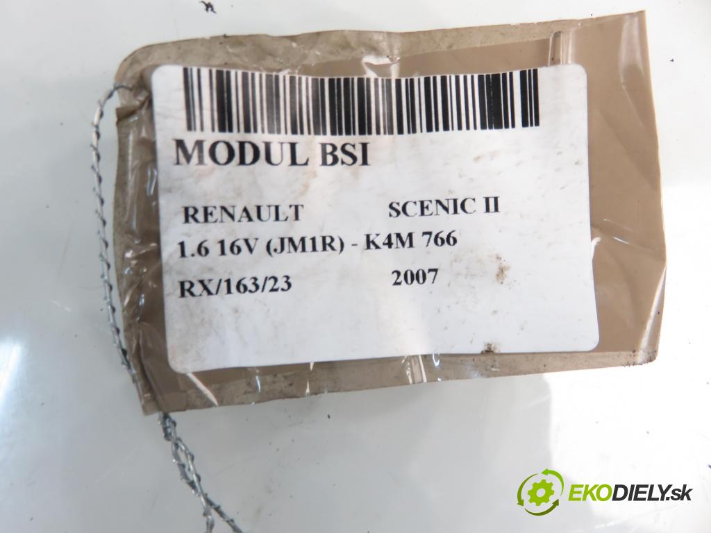 RENAULT SCENIC II (JM0/1_) MINIVAN 2007 82,00 1.6 16V (JM1R) 112 - K4M 766 1598,00 MODUL BSI 8200780007 ; U118400140J