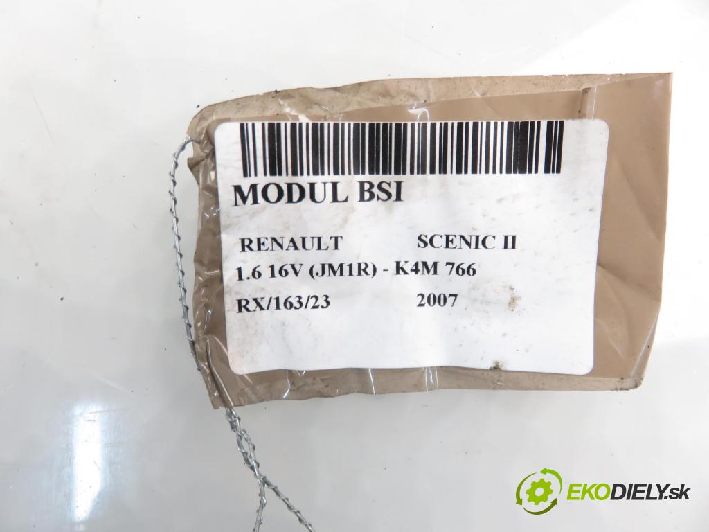 RENAULT SCENIC II (JM0/1_) MINIVAN 2007 82,00 1.6 16V (JM1R) 112 - K4M 766 1598,00 MODUL BSI 8200780007 ; U118400140J