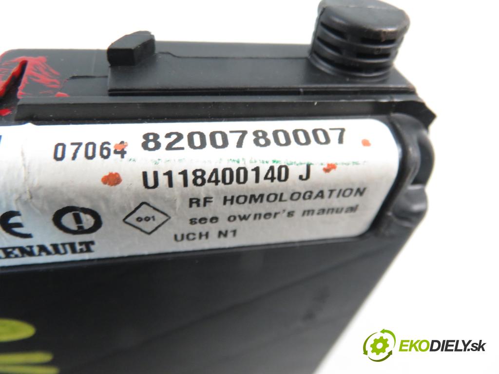 RENAULT SCENIC II (JM0/1_) MINIVAN 2007 82,00 1.6 16V (JM1R) 112 - K4M 766 1598,00 MODUL BSI 8200780007 ; U118400140J