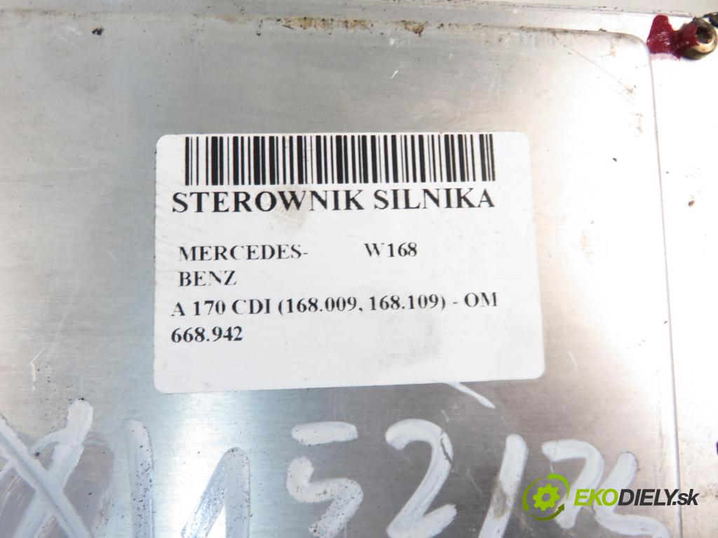 MERCEDES-BENZ KLASA A (W168) HB 2002 70,00 A 170 CDI 95 - OM 668.942 1689,00 řídící jednotka motora 6681530279 ; 0281010793