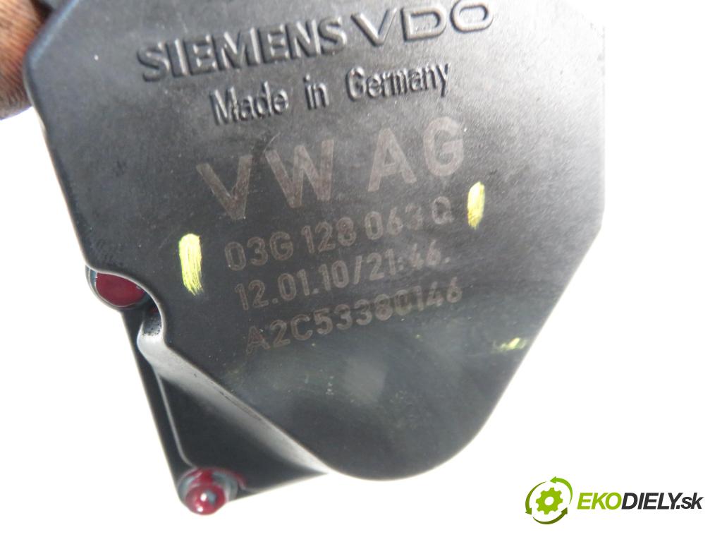 SEAT IBIZA IV (6J5, 6P1) HB 2010 59,00 1.4 TDI - BMS 1422,00 Škrtiaca klapka 03G128063Q (Škrtiace klapky)