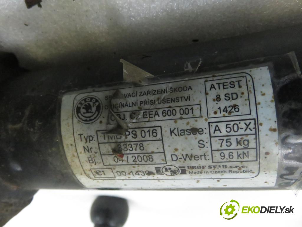 SKODA OCTAVIA II (1Z3) LIFTBACK 2008 77,00 1.9 TDI - BXE 1896,00 Hák EEA600001