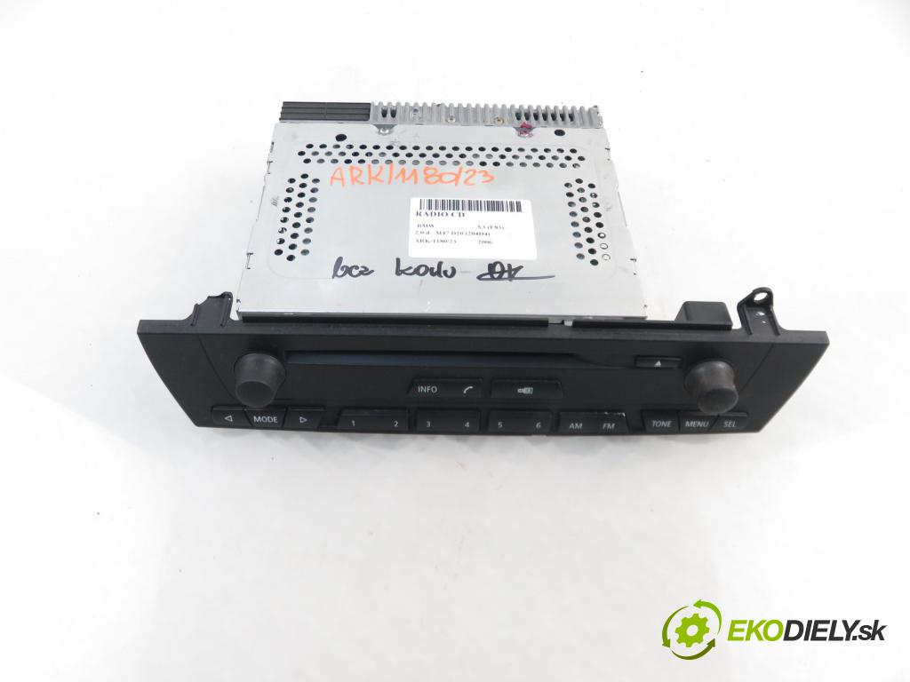 BMW X3 (E83) SUV 2006 110,00 2.0 d 150 - M47 D20 (204D4) 1995,00 RADIO CD 9118823