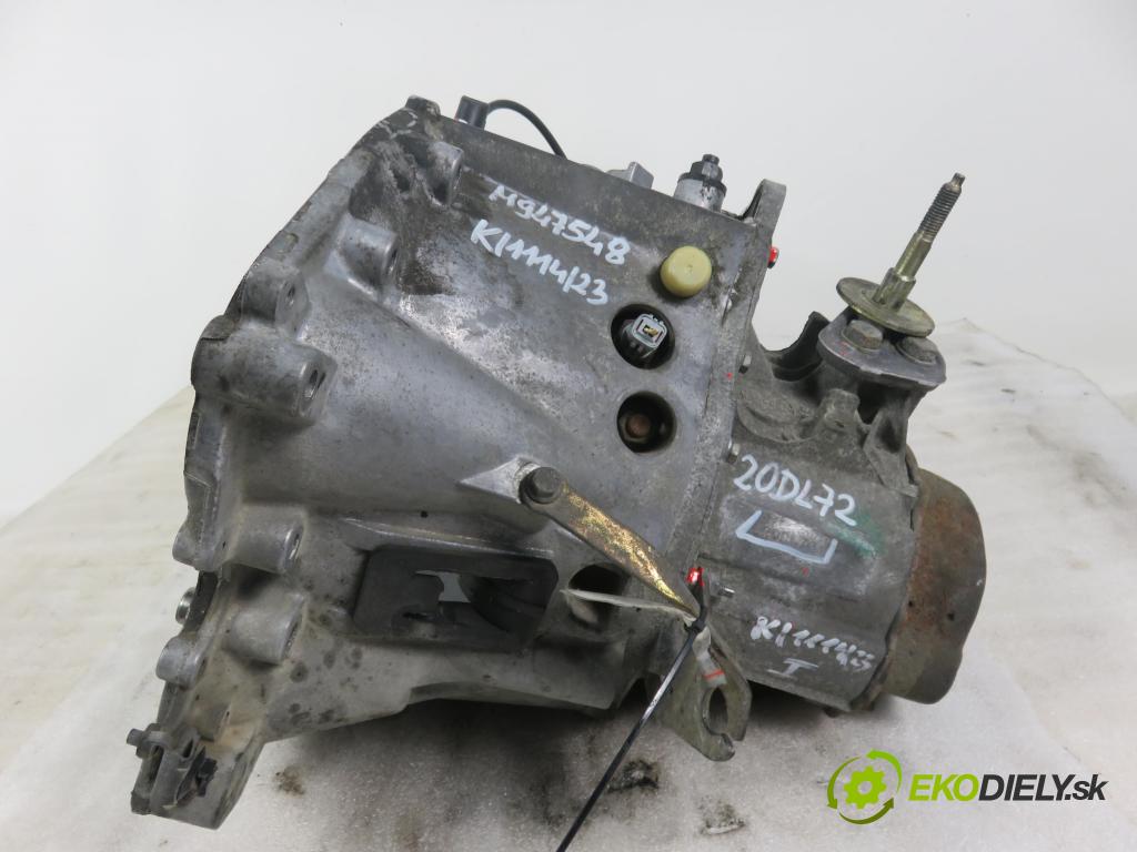 PEUGEOT 206 liftback (2A/C) HB 2001 51,00 1.9 D - WJY (DW8B) 1868,00 Prevodovka MANUALNA 20DL72