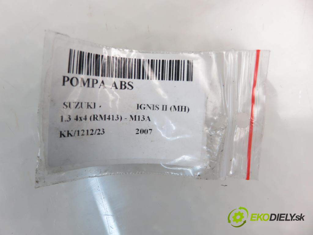 SUZUKI IGNIS II (MH) HB 2007 69,00 1.3 VVT 4x4 94 - M13A 1328,00 Pumpa ABS 5611086G11 ; 06210200714 ; 06210901473 (Pumpy ABS)