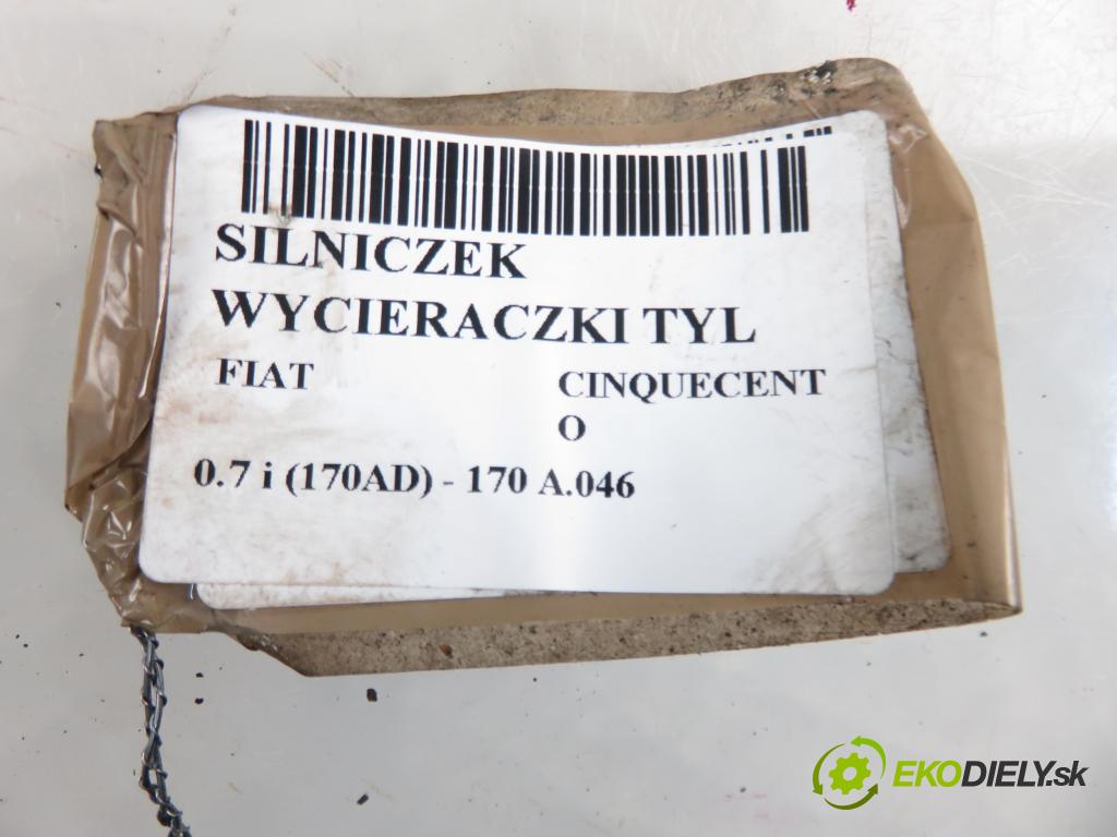 FIAT CINQUECENTO (170_) HB 1997 22,00 0.7 i (170AD) - 170 A.046 704,00 motorek stěrače ZADNÍ: TGE419G