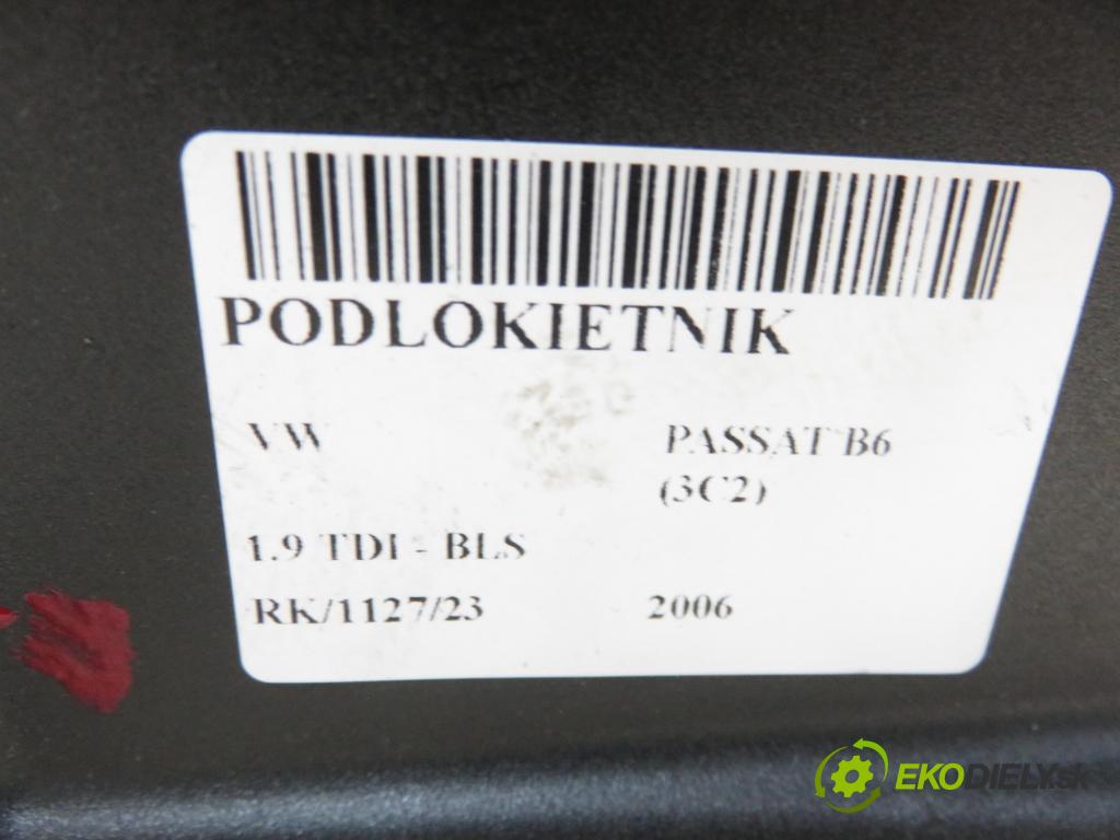 VW PASSAT B6 (3C2) KOMBI 2006 77,00 1.9 TDI - BLS 1896,00 Lakťová opierka 3C0864207B