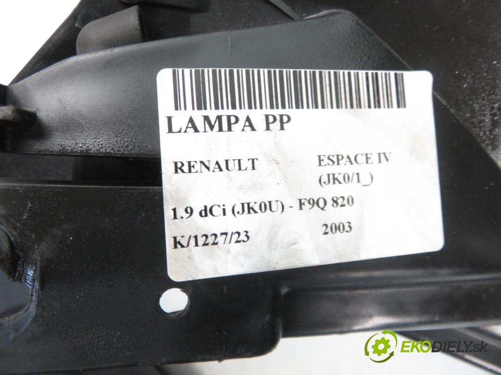 RENAULT ESPACE IV (JK0/1_) MINIVAN 2003 85,00 1.9 dCi 116 - F9Q 820 1870,00 Svetlo PP
