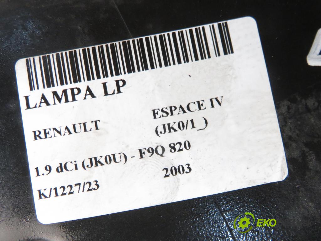 RENAULT ESPACE IV (JK0/1_) MINIVAN 2003 85,00 1.9 dCi 116 - F9Q 820 1870,00 Svetlo LP