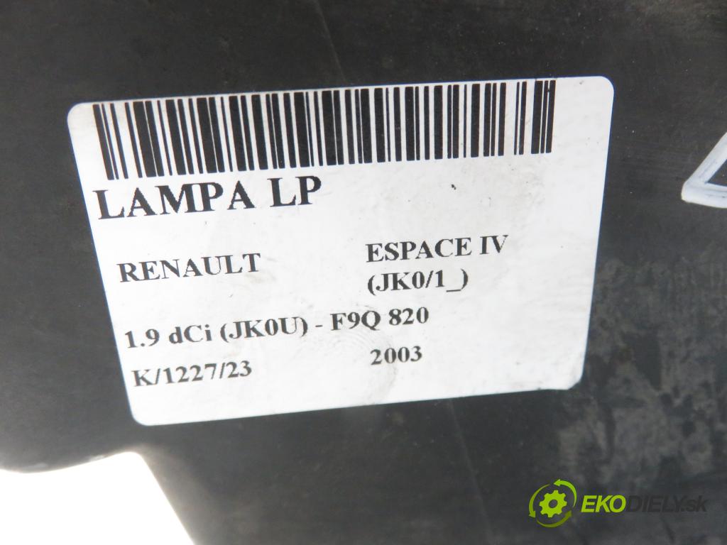 RENAULT ESPACE IV (JK0/1_) MINIVAN 2003 85,00 1.9 dCi 116 - F9Q 820 1870,00 Svetlo LP