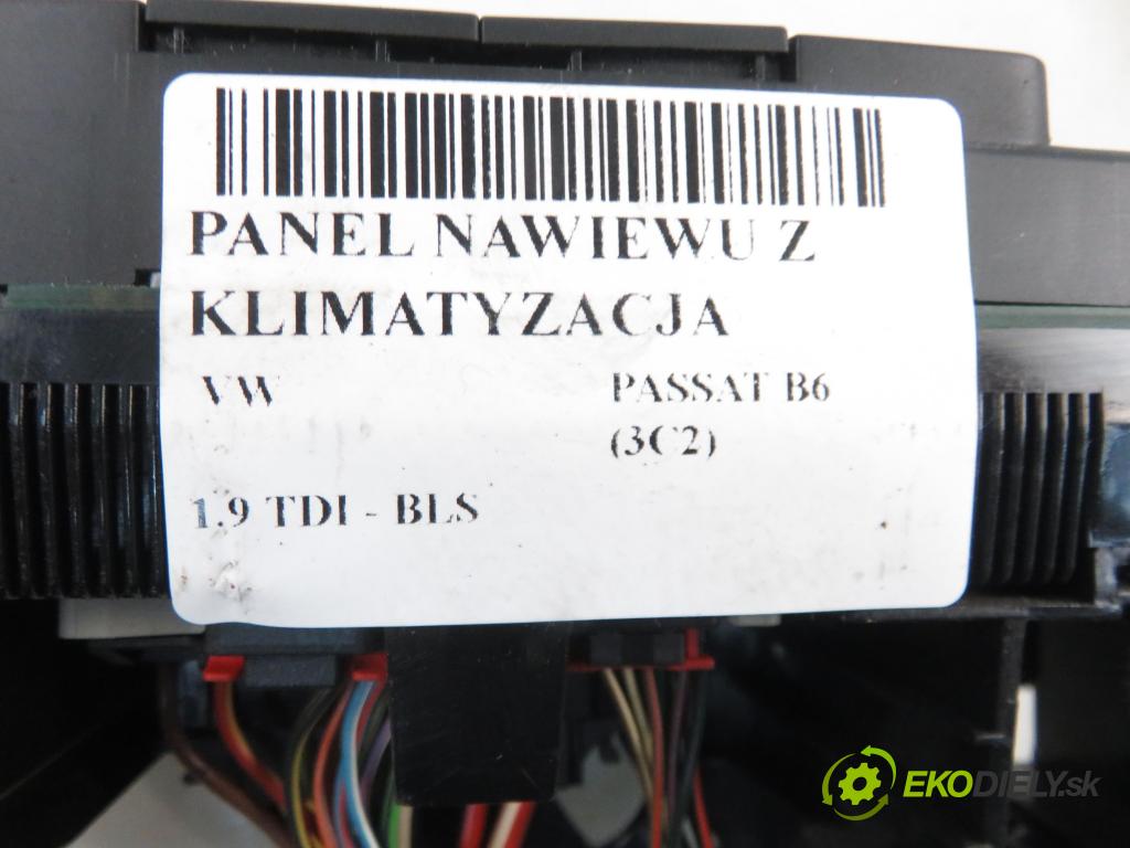 VW PASSAT B6 (3C2) KOMBI 2006 77,00 1.9 TDI - BLS 1896,00 Panel kúrenia KLIMATIZACE: