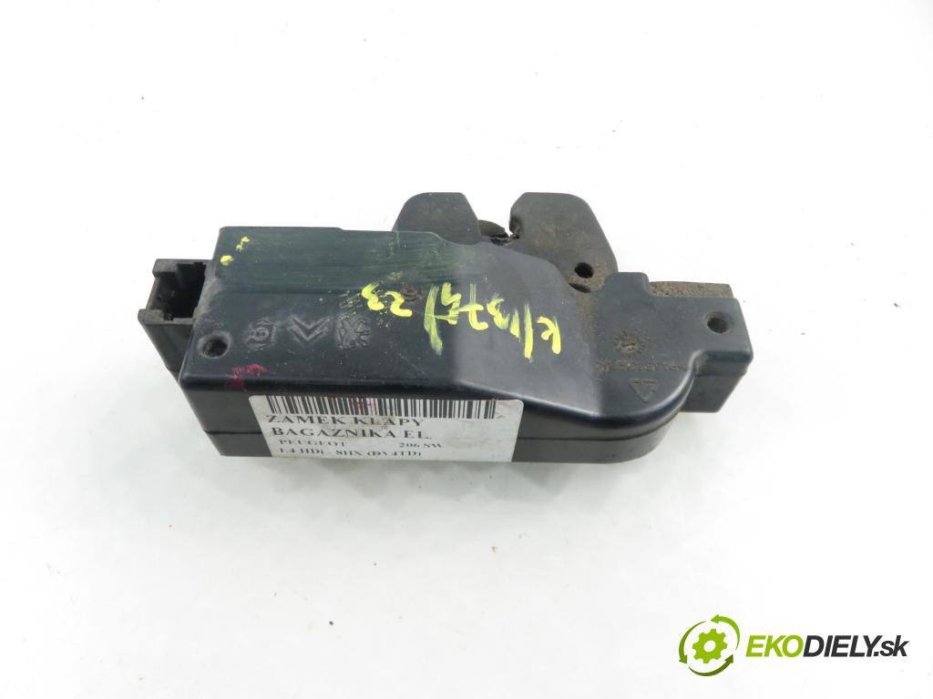 PEUGEOT 206 SW (2E/K) KOMBI 2006 50,00 1.4 HDi - 8HX (DV4TD) 1398,00 zámok dverí kufor EL. 9646091580