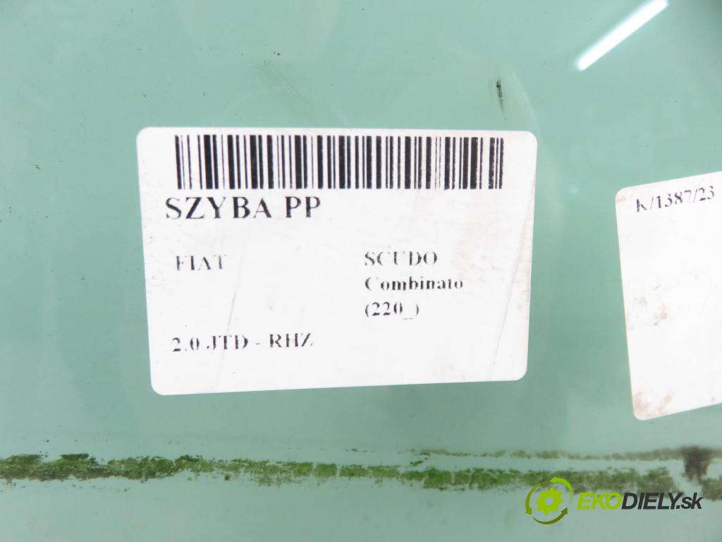 FIAT SCUDO Combinato (220_) MINIVAN 2003 80,00 2.0 JTD - RHZ 1997,00 Okno PP 