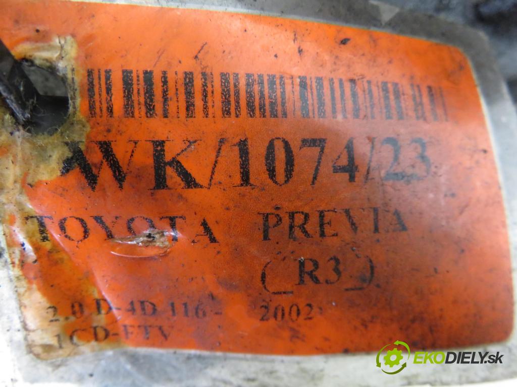 TOYOTA PREVIA (_R3_) MINIVAN 2002 85,00 2.0 D-4D 116 - 1CD-FTV 1995,00 Prevodovka MANUALNA E350C