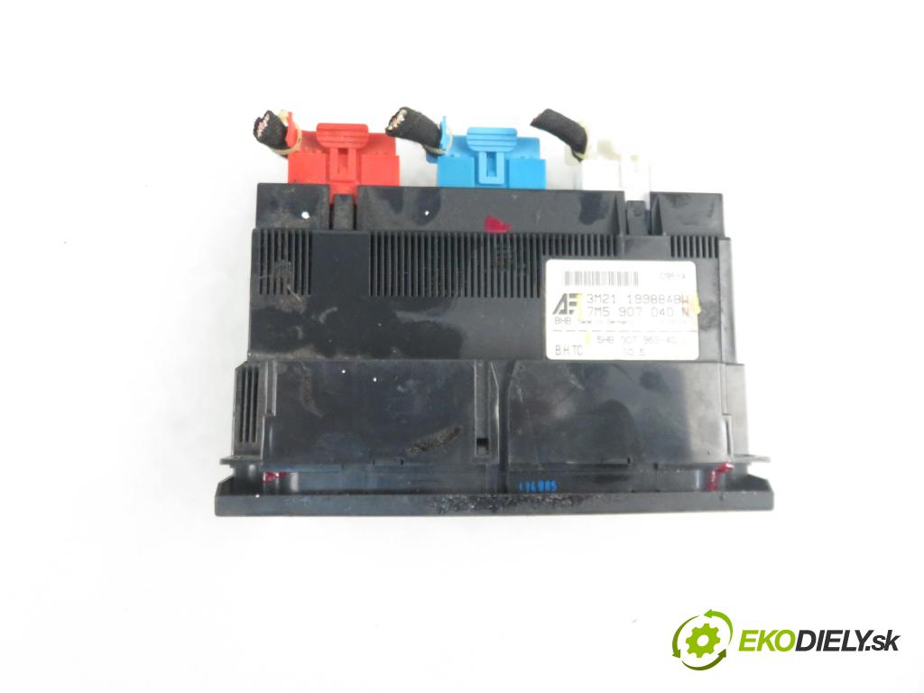 FORD GALAXY (WGR) VAN 2004 85,00 1.9 TDI PD 115 - AUY 1896,00 Panel kúrenia KLIMATRONIK 7M5907040N ; 3M2119988ABW ; 5HB00796340