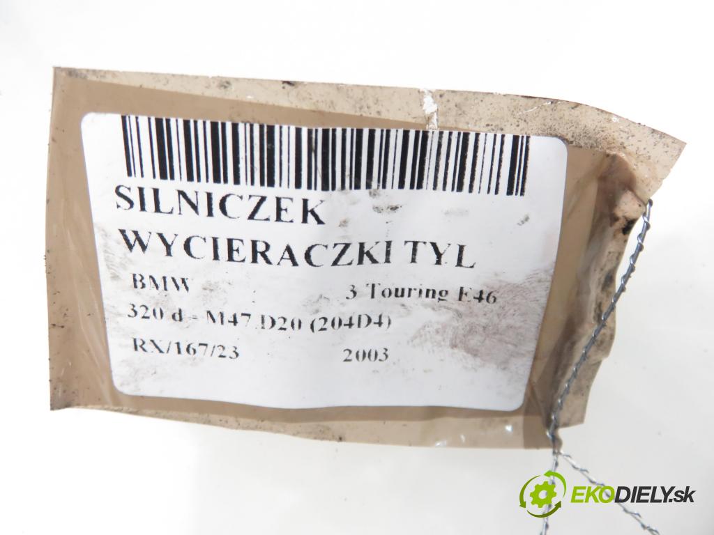 BMW 3 Touring (E46) KOMBI 2003 110,00 320 d 150 - M47 D20 (204D4) 1995,00 motorek stěrače ZADNÍ: 0390201559 ; 6925094
