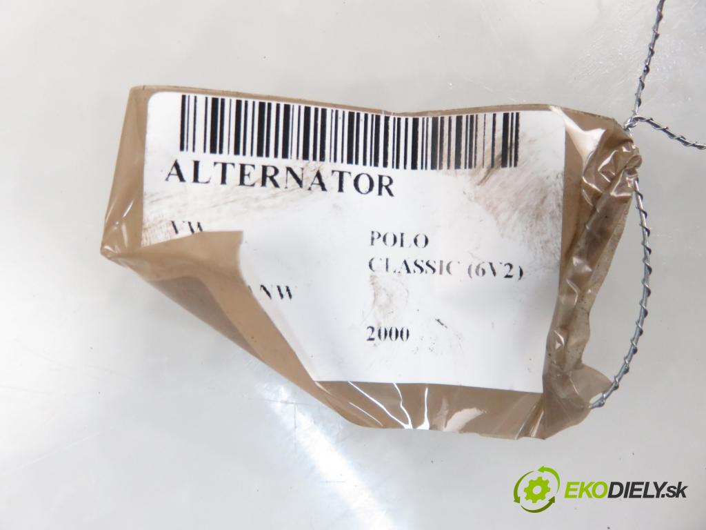 VW POLO CLASSIC (6V2) SEDAN 2000 44,00 60 1.4 - ANW 1390,00 Alternátor 037903025M ; 0124325013 (Alternátory)