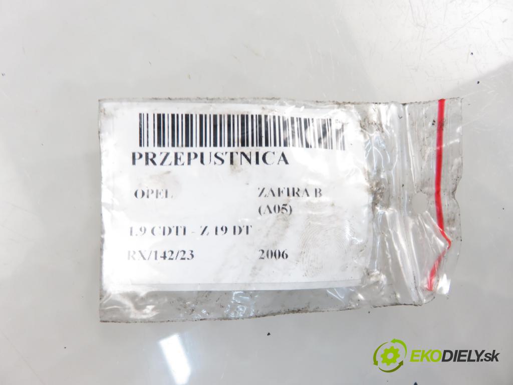 OPEL ZAFIRA B (A05) MINIVAN 2006 88,00 1.9 CDTI 8V 120 - Z 19 DT 1910,00 Škrtiaca klapka 55199974 ; 48CPD1 (Škrtiace klapky)