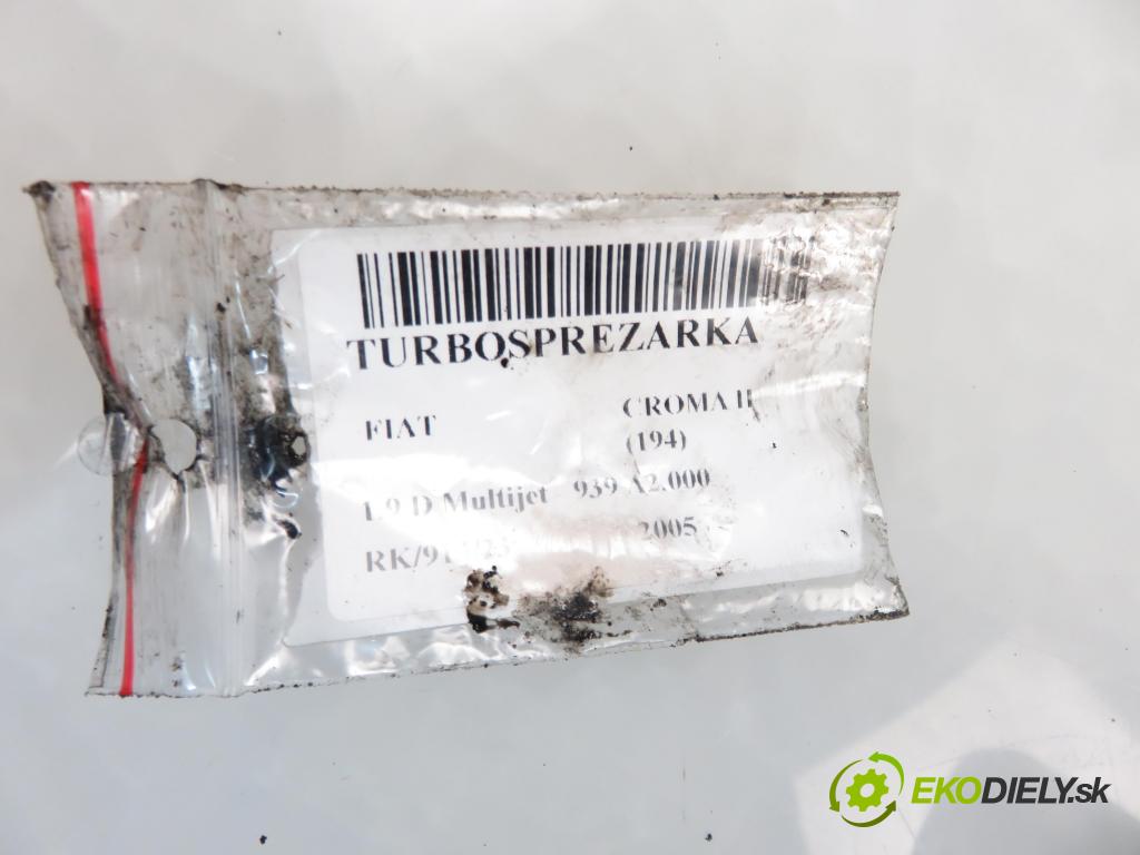 FIAT CROMA (194_) KOMBI 2005 110,00 1.9 D Multijet 150 - 939 A2.000 1910,00 Turbodúchadlo 55196859 (Turbodúchadlá (kompletné))