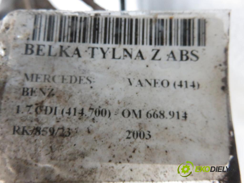 MERCEDES-BENZ VANEO (414) MINIVAN 2003 67,00 1.7 CDI (414.700) - OM 668.914 1689,00 výztuha zadní část ABS 