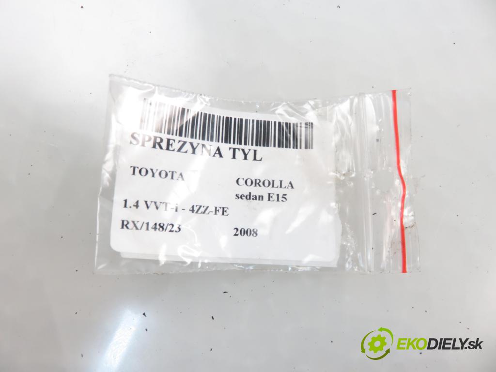 TOYOTA COROLLA sedan (_E15_) SEDAN 2008 71,00 1.4 VVT-i 97 - 4ZZ-FE 1398,00 Pružina ZADNÉ: