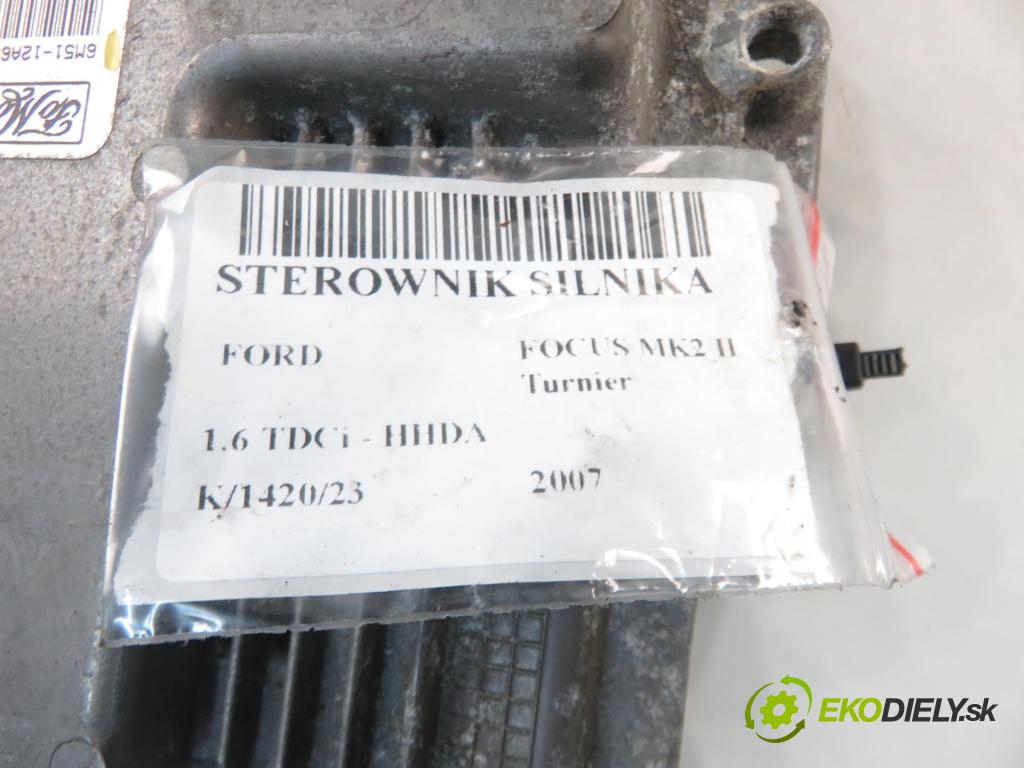 FORD FOCUS II Turnier (DA_, FFS, DS) KOMBI 2007 66,00 1.6 TDCI 90 1560,00 řídící jednotka motora 6M5112A650NC ; 0281011701