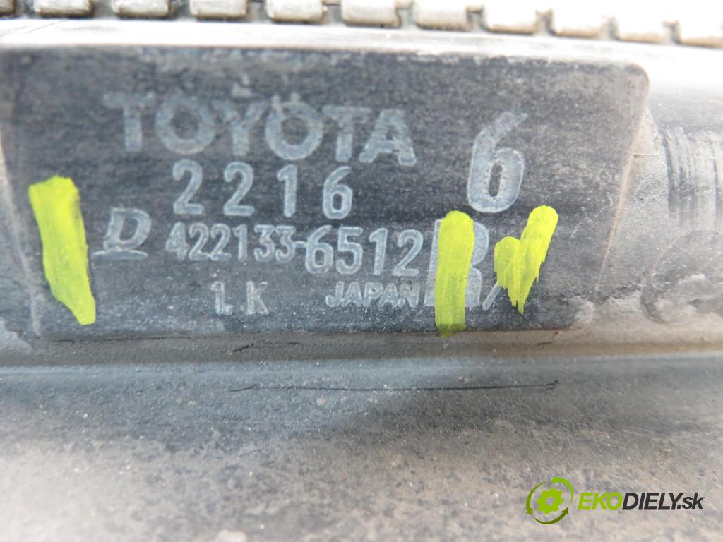 TOYOTA COROLLA sedan (_E15_) SEDAN 2008 71,00 1.4 VVT-i 97 - 4ZZ-FE 1398,00 chladič vody 4221336512
