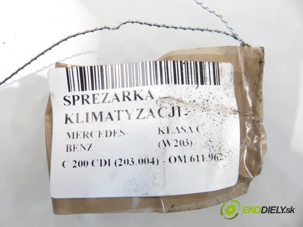 MERCEDES-BENZ KLASA C (W203) SEDAN 2000 85,00 C 200 CDI 116 - OM 611.962 2148,00 KOMPRESOR: klimatizace 89033 (Kompresory)