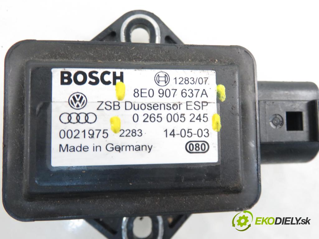 AUDI A4 Avant (8E5, B6) KOMBI 2004 96,00 1.9 TDI - AWX 1896,00 snímač ESP 8E0907637A ; 0265005245