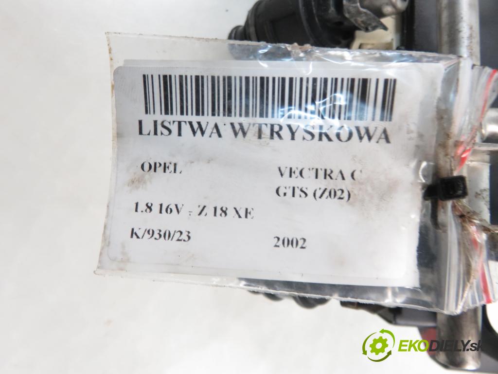 OPEL VECTRA C GTS (Z02) LIFTBACK 2002 90,00 1.8 16V 122 - Z 18 XE 1796,00 Lišta vstrekovacia 09164991B (Vstrekovacie lišty)