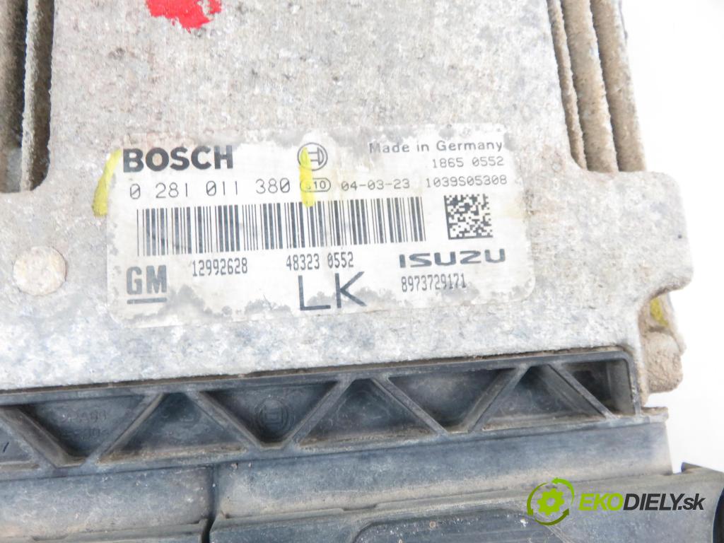 OPEL ASTRA H (A04) HB 2005 74,00 1.7 CDTI 100 - Z 17 DTH 1686,00 Riadiaca jednotka Motor 0281011380