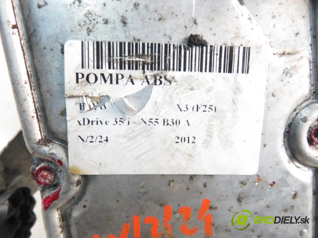 BMW X3 (F25) SUV 2012 225,00 xDrive 35 i 306 - N55 B30 A 2979,00 Pumpa ABS 6852747 ; 10021207624 (Pumpy ABS)