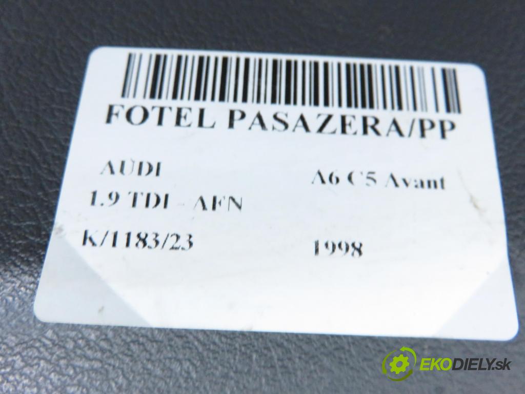 AUDI A6 Avant (4B5, C5) KOMBI 1998 81,00 1.9 TDI - AFN 1896,00 Sedadlo CESTUJÚCI/PP