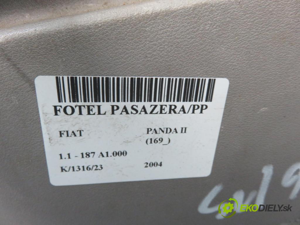 FIAT PANDA (169_) HB 2004 40,00 1.1 54 - 187 A1.000 1108,00 Sedadlo CESTUJÚCI/PP