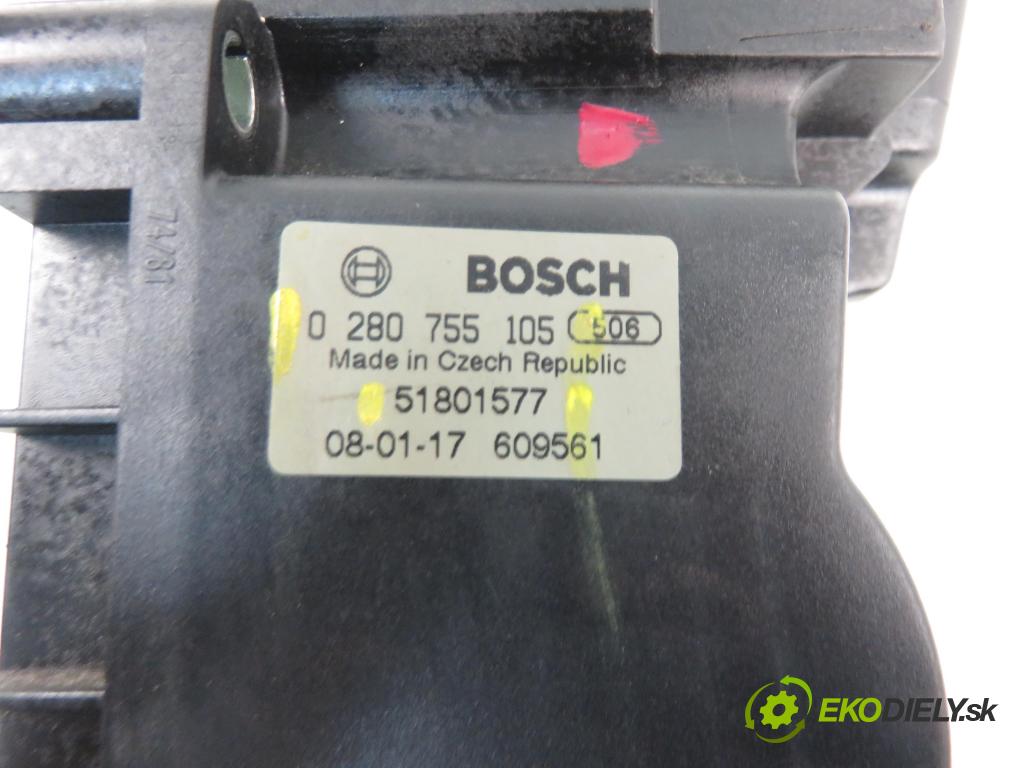 PEUGEOT BIPPER (AA_) FURGON 2008 50,00 1.4 HDi 68 1398,00 Potenciometer plynového pedálu 0280755105 ; 51801577 (Pedále)