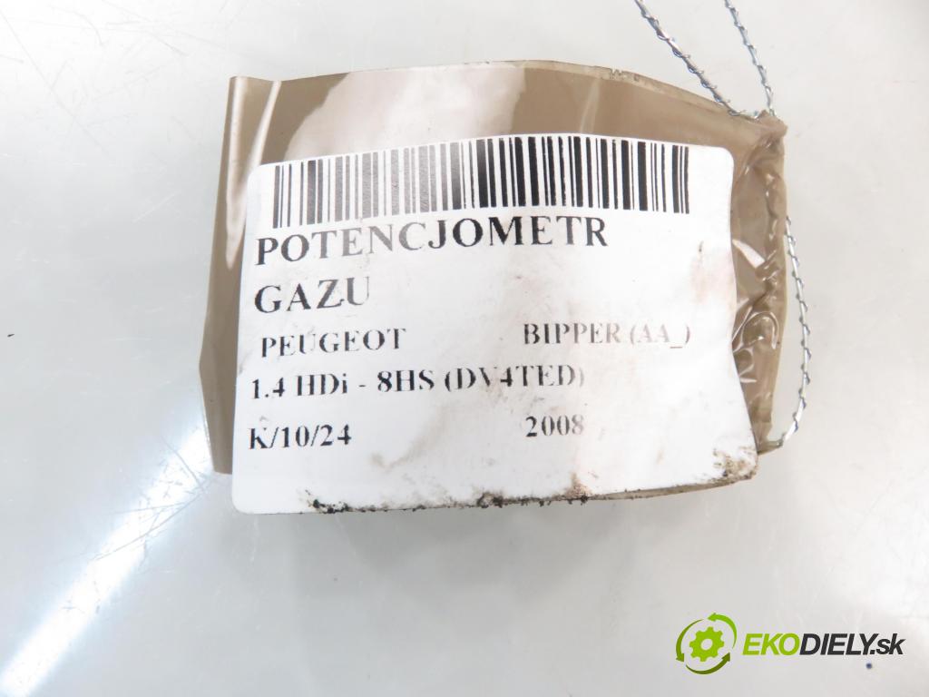 PEUGEOT BIPPER (AA_) FURGON 2008 50,00 1.4 HDi 68 1398,00 Potenciometer plynového pedálu 0280755105 ; 51801577 (Pedále)