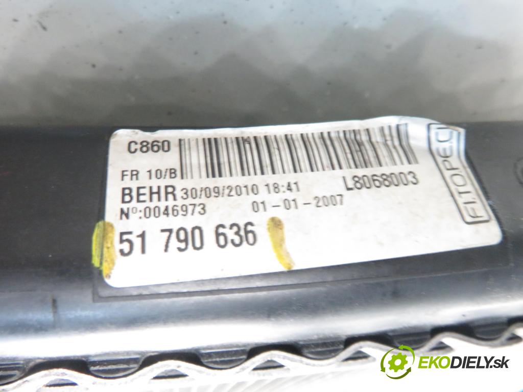 FIAT FIORINO nadwozie zamknięte / kombi (225_) FURGON 2008 55,00 1.3 D Multijet 1248,00 chladič vody 51790636