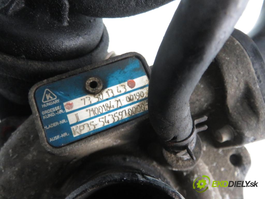 FIAT GRANDE PUNTO (199_) HB 2007 55,00 1.3 D Multijet 75 - 199 A2.000 1248,00 Turbodúchadlo 73501343 (Turbodúchadlá (kompletné))