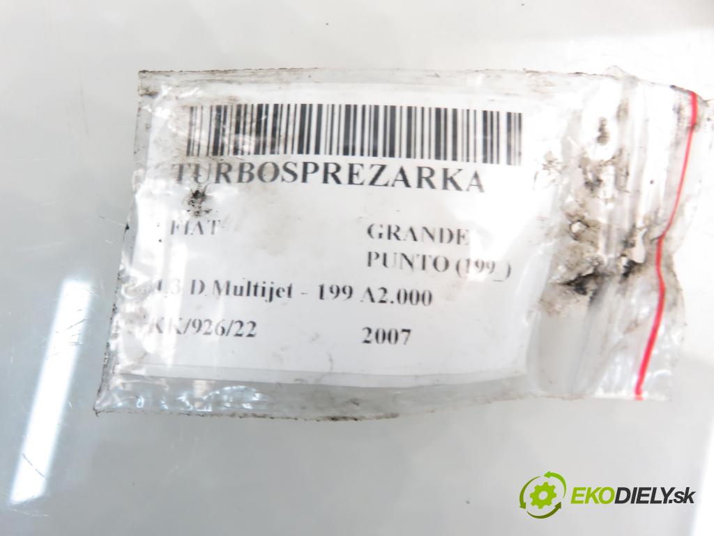 FIAT GRANDE PUNTO (199_) HB 2007 55,00 1.3 D Multijet 75 - 199 A2.000 1248,00 Turbodúchadlo 73501343 (Turbodúchadlá (kompletné))