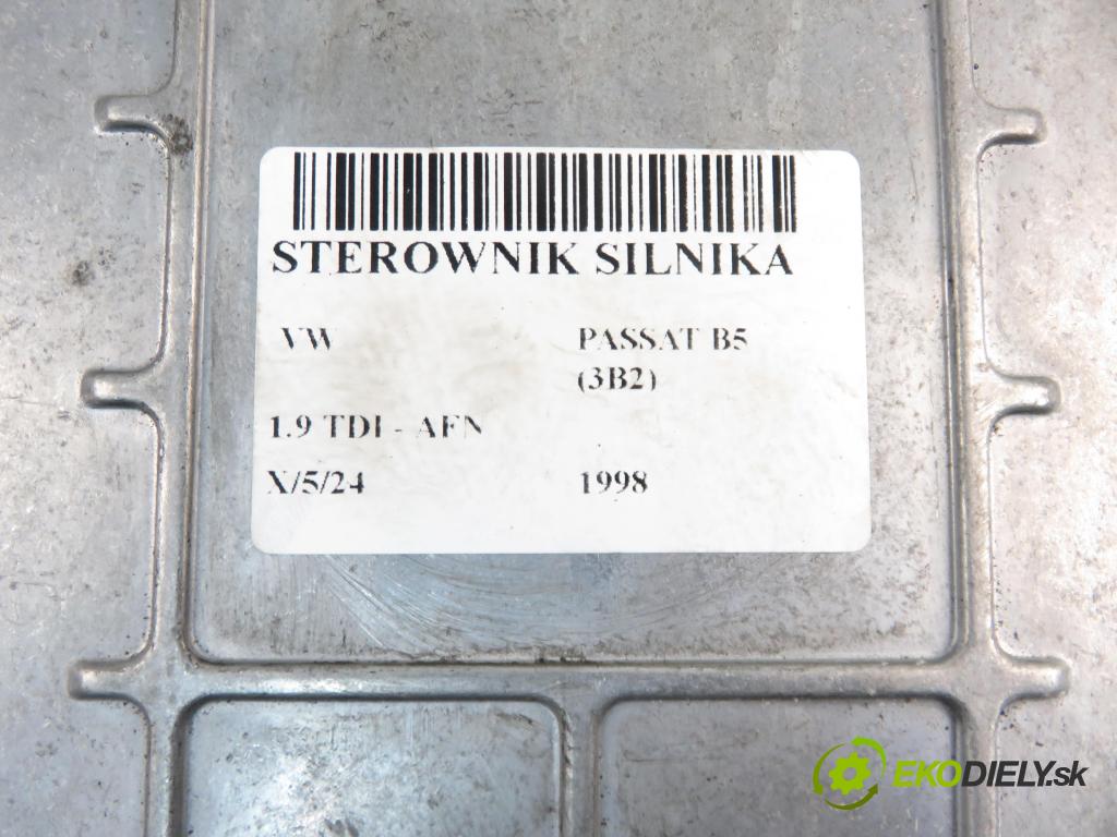 VW PASSAT B5 (3B2) SEDAN 1998 81,00 1.9 TDI 110 - AFN 1896,00 Riadiaca jednotka Motor 028906021JD ; 0281001807