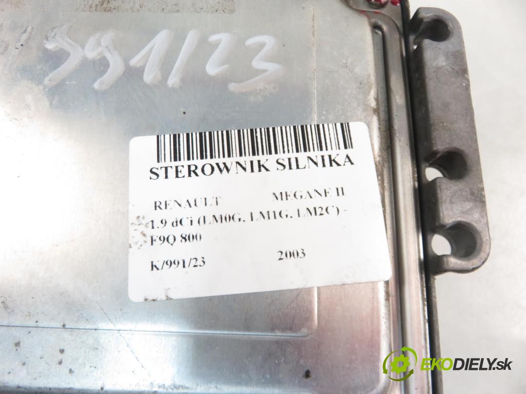 RENAULT MEGANE II sedan (LM0/1_) HB 2003 88,00 1.9 dCi (LM0G, LM1G, LM2C) - F9Q 800 1870,00 Riadiaca jednotka Motor 8200305678 ; 8200269879 ; 0281011275