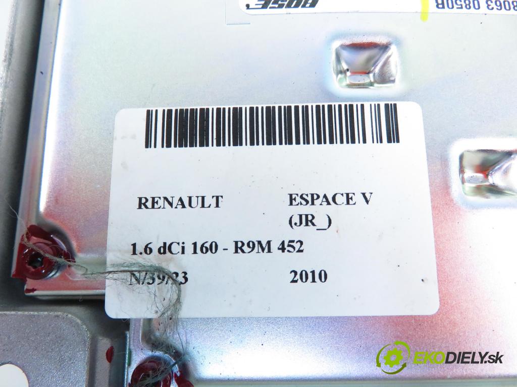 RENAULT ESPACE V (JR_) CROSSOVER 2016 180,00 1.6 dCi 160 - R9M 452 1598,00 Zosilňovač 280630850R (Zosilňovače)
