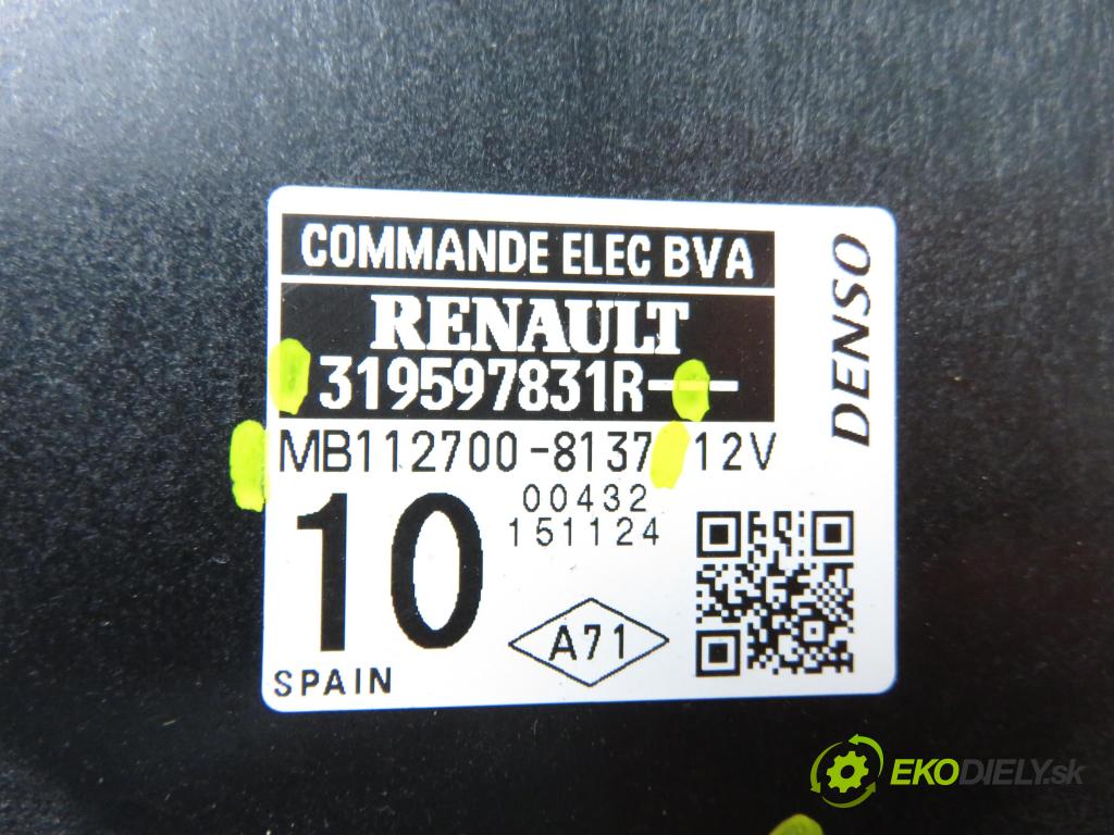 RENAULT ESPACE V (JR_) CROSSOVER 2016 180,00 1.6 dCi 160 - R9M 452 1598,00 Riadiaca jednotka prevodovky 319597831R ; MB1127008137