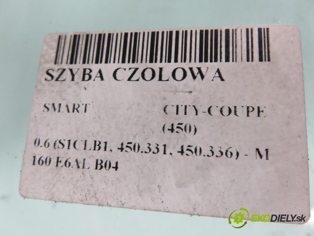 SMART CITY-COUPE (450) HB 1999 33,00 0.6 (S1CLB1, 450.331, 450.336) - M 160 E6AL B04 599,00 okno PŘEDNÍ