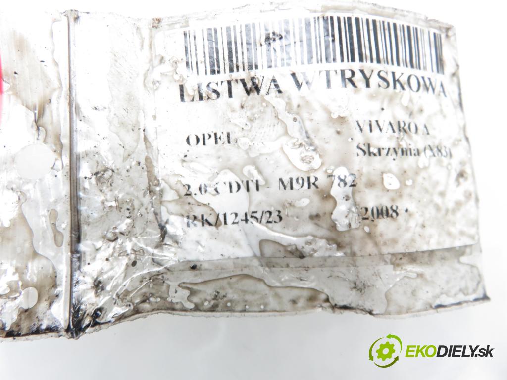 OPEL VIVARO A Skrzynia (X83) FURGON 2008 66,00 2.0 CDTI 90 - M9R 782 1995,00 Lišta vstrekovacia 8200842432 ; h8200610770 ; 0281002800 (Vstrekovacie lišty)