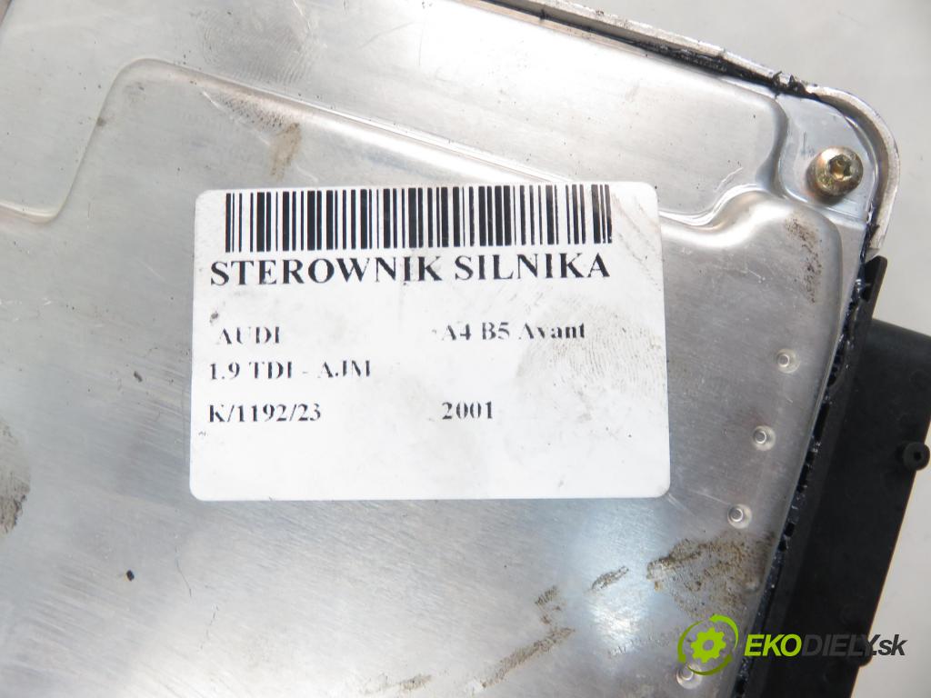 AUDI A4 Avant (8D5, B5) KOMBI 2001 85,00 1.9 TDI - AJM 1896,00 Riadiaca jednotka Motor 038906019BR ; 081010226