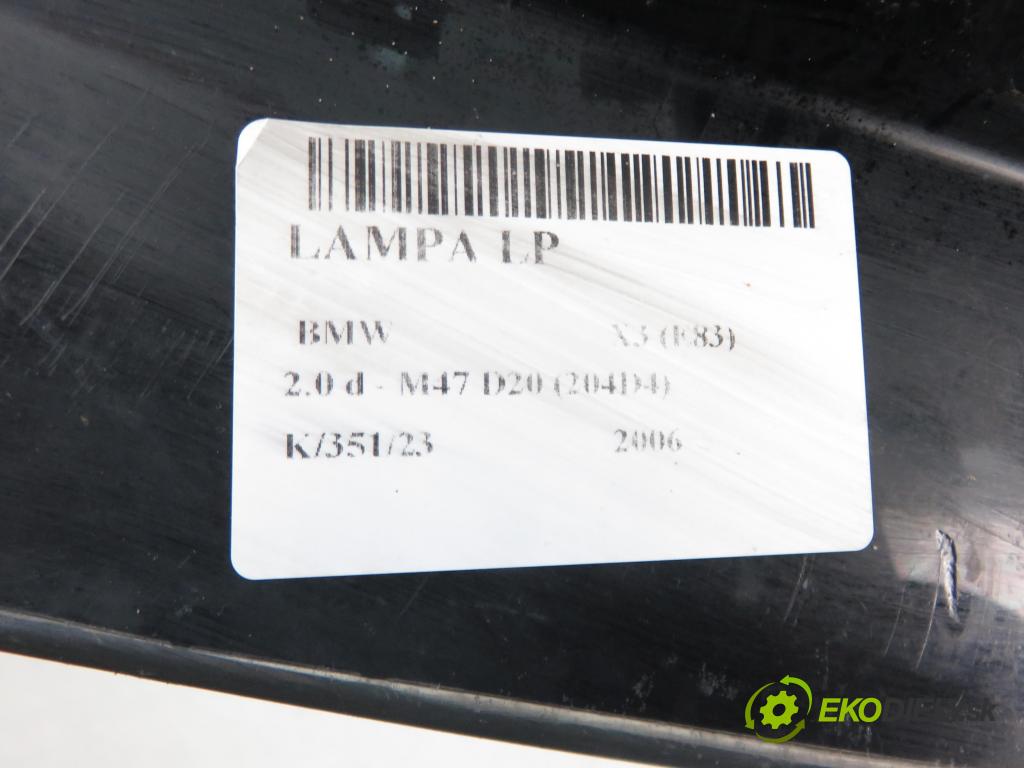 BMW X3 (E83) SUV 2006 110,00 2.0 d 150 - M47 D20 (204D4) 1995,00 Svetlo LP