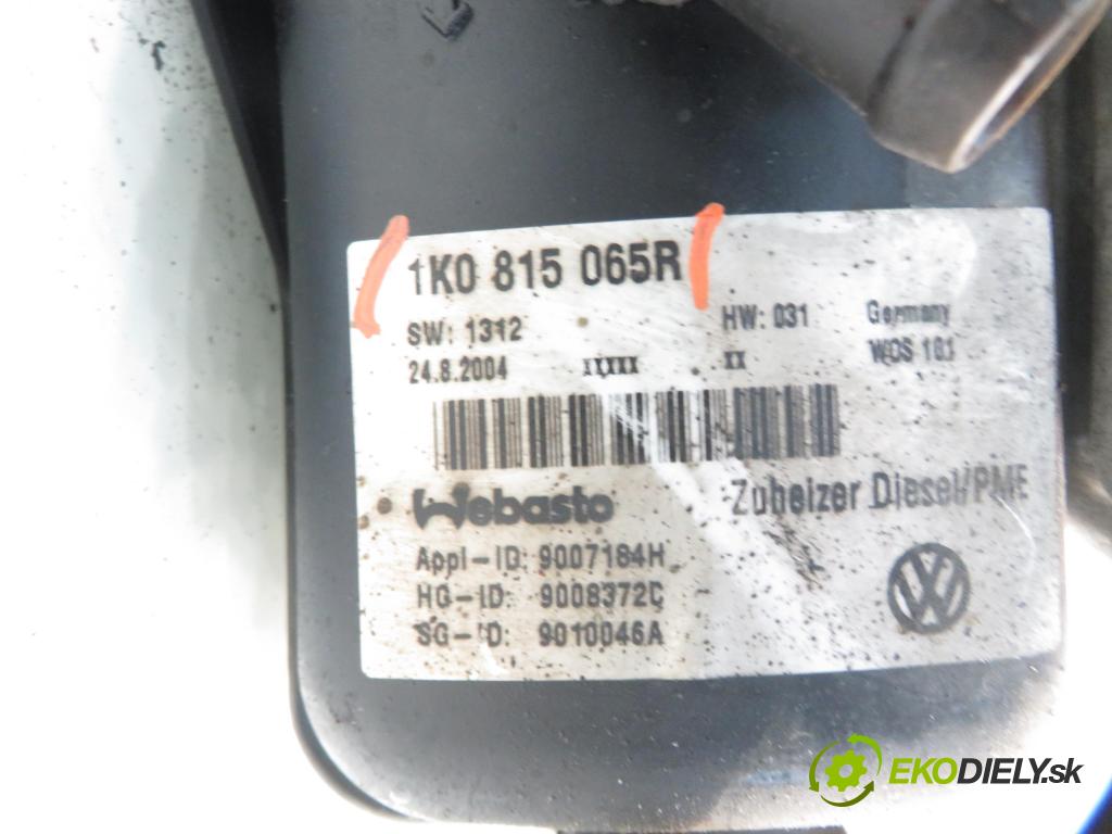 VW TOURAN (1T1, 1T2) MINIVAN 2004 77,00 1.9 TDI - BKC 1896,00 Webasto 1K0815065R (Webasto ohřívače)