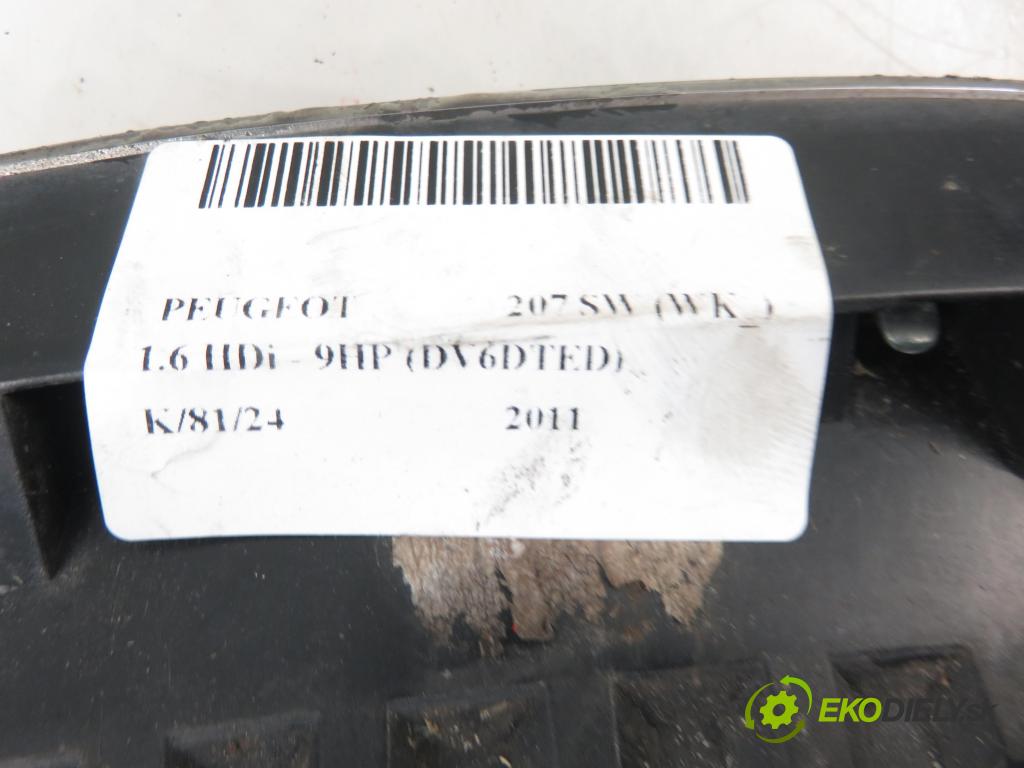 PEUGEOT 207 SW (WK_) KOMBI 2011 68,00 1.6 HDi 8V 92 - 9HP (DV6DTED) 1560,00 znak / značky