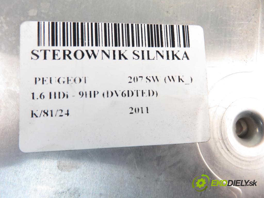 PEUGEOT 207 SW (WK_) KOMBI 2011 68,00 1.6 HDi 8V 92 - 9HP (DV6DTED) 1560,00 Riadiaca jednotka Motor 0281017333 ; 9677013180